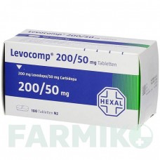 ЛЕВОКОМП (LEVOCOMP) 200 мг/50 мг таблетки 100 шт - Леводопа, Карбідопа HEXAL