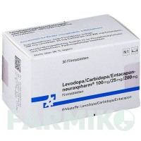ЛЕВОДОПА (LEVODOPA) 100/25/200 таблетки 30 шт - Леводопа, Карбідопа, Ентакапон NEURAXPHARM