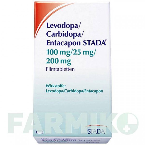 ЛЕВОДОПА (LEVODOPA) 100/25/200 таблетки 100 шт - Леводопа, Карбидопа, Энтакапон STADAPHARM