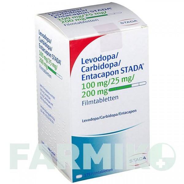 ЛЕВОДОПА (LEVODOPA) 100/25/200 таблетки 175 шт - Леводопа, Карбидопа, Энтакапон STADAPHARM