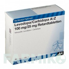 ЛЕВОДОПА (LEVODOPA) 100/25 мг таблетки 200 шт - Леводопа, Карбідопа ABZ PHARMA
