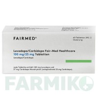 ЛЕВОДОПА (LEVODOPA) 100 мг/25 мг таблетки 60 шт - Леводопа, Карбидопа FAIRMED HEALTHCARE