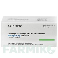 ЛЕВОДОПА (LEVODOPA) 100 мг/25 мг таблетки 100 шт - Леводопа, Карбидопа FAIRMED HEALTHCARE