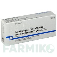ЛЕВОДОПА (LEVODOPA) 100 мг/25 мг таблетки 50 шт - Леводопа, Бенсеразид NEURAXPHARM
