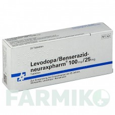 ЛЕВОДОПА (LEVODOPA) 100 мг/25 мг таблетки 20 шт - Леводопа, Бенсеразид NEURAXPHARM