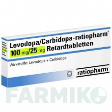 ЛЕВОДОПА (LEVODOPA) 100 мг/25 мг таблетки 60 шт - Леводопа, Карбидопа RATIOPHARM