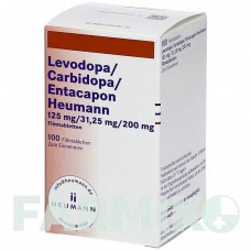 ЛЕВОДОПА (LEVODOPA) 125/31,25/200 таблетки 100 шт - Леводопа, Карбидопа, Энтакапон HEUMANN PHARMA