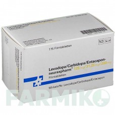 ЛЕВОДОПА (LEVODOPA) 125/31,25/200 таблетки 100 шт - Леводопа, Карбидопа, Энтакапон NEURAXPHARM