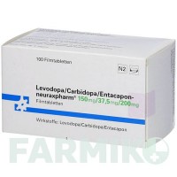 ЛЕВОДОПА (LEVODOPA) 150/37,5/200 таблетки 100 шт - Леводопа, Карбидопа, Энтакапон NEURAXPHARM