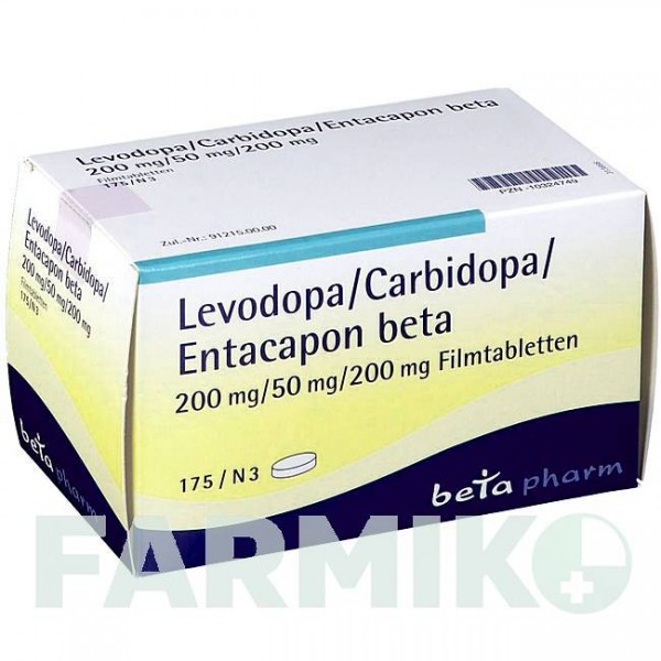 ЛЕВОДОПА (LEVODOPA) 200/50/200 таблетки 175 шт - Леводопа, Карбідопа, Ентакапон BETAPHARM