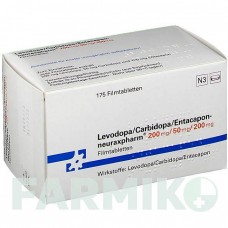 ЛЕВОДОПА (LEVODOPA) 200/50/200 таблетки 175 шт - Леводопа, Карбидопа, Энтакапон NEURAXPHARM