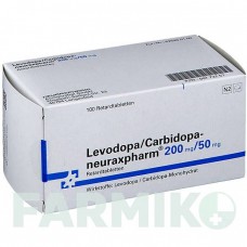 ЛЕВОДОПА (LEVODOPA) 200/50 мг таблетки 100 шт - Леводопа, Карбідопа NEURAXPHARM