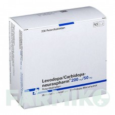 ЛЕВОДОПА (LEVODOPA) 200/50 мг таблетки 200 шт - Леводопа, Карбідопа NEURAXPHARM