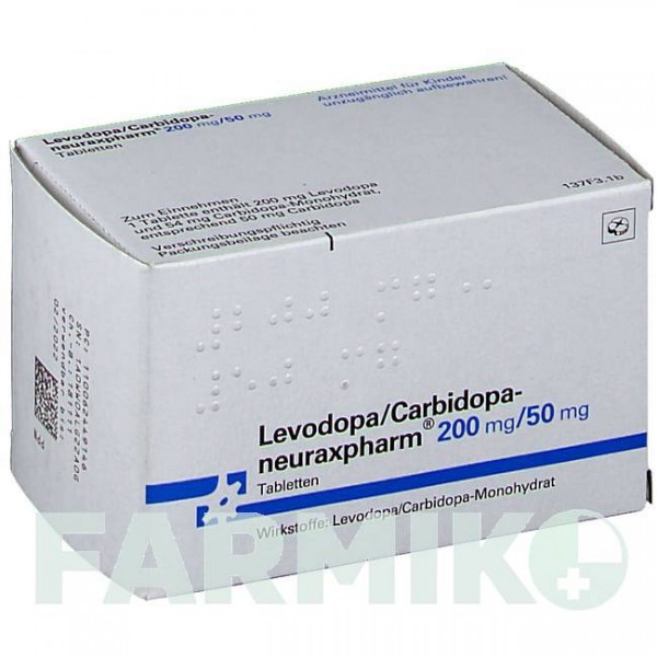 ЛЕВОДОПА (LEVODOPA) 200/50 мг таблетки 60 шт - Леводопа, Карбідопа NEURAXPHARM