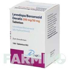 ЛЕВОДОПА (LEVODOPA) 200 мг/50 мг таблетки 100 шт - Леводопа, Бенсеразид DEVATIS