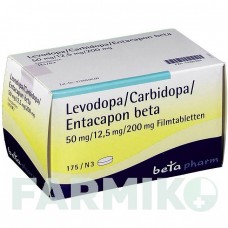 ЛЕВОДОПА (LEVODOPA) 50/12,5/200 таблетки 30 шт - Леводопа, Карбидопа, Энтакапон BETAPHARM