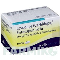 ЛЕВОДОПА (LEVODOPA) 50/12,5/200 таблетки 100 шт - Леводопа, Карбидопа, Энтакапон BETAPHARM