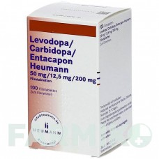 ЛЕВОДОПА (LEVODOPA) 50/12,5/200 таблетки 100 шт - Леводопа, Карбидопа, Энтакапон HEUMANN PHARMA