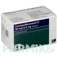 ЛЕВОДОПА (LEVODOPA) 50 мг/12,5 мг таблетки 100 шт - Леводопа, Бенсеразид ABZ PHARMA