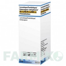 ЛЕВОДОПА (LEVODOPA) 75/18,75/200 таблетки 175 шт - Леводопа, Карбідопа, Ентакапон RATIOPHARM