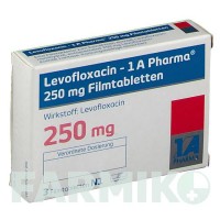 ЛЕВОФЛОКСАЦИН (LEVOFLOXACIN) 250 мг таблетки 3 шт - Левофлоксацин 1 A PHARMA