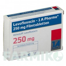 ЛЕВОФЛОКСАЦИН (LEVOFLOXACIN) 250 мг таблетки 3 шт - Левофлоксацин 1 A PHARMA