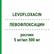 ЛЕВОФЛОКСАЦИН (LEVOFLOXACIN) 5 мг/мл 500 мг розчин 5x100 мл - Левофлоксацин DR.FRIEDRICH EBERTH