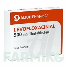 ЛЕВОФЛОКСАЦИН (LEVOFLOXACIN) 500 мг таблетки 10 шт - Левофлоксацин ALIUD PHARMA