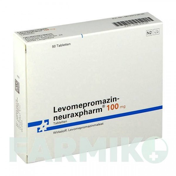 ЛЕВОМЕПРОМАЗИН (LEVOMEPROMAZIN) 100 мг таблетки 50 шт - Левомепромазин NEURAXPHARM