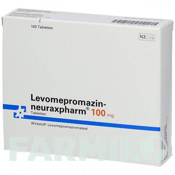 ЛЕВОМЕПРОМАЗИН (LEVOMEPROMAZIN) 100 мг таблетки 100 шт - Левомепромазин NEURAXPHARM