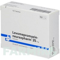 ЛЕВОМЕПРОМАЗИН (LEVOMEPROMAZIN) 25 мг таблетки 100 шт - Левомепромазин NEURAXPHARM
