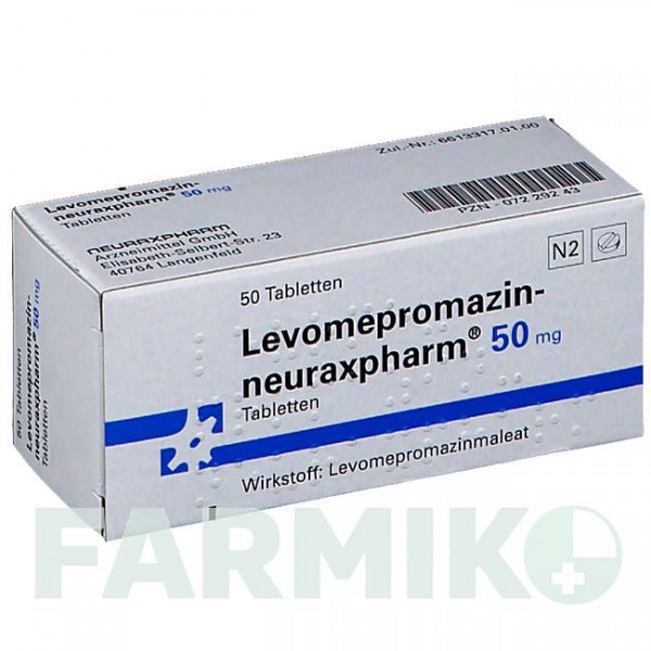 ЛЕВОМЕПРОМАЗИН (LEVOMEPROMAZIN) 50 мг таблетки 50 шт - Левомепромазин NEURAXPHARM