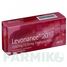 ЛЕВОНАНС (LEVONANCE) 0,02 мг/0,10 мг таблетки 3x21 шт - Левоноргестрел, Этинилэстрадиол ACIS