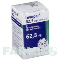 ЛЕВОПАР (LEVOPAR) 62,5 мг капсули 20 шт - Леводопа, Бенсеразид HEXAL