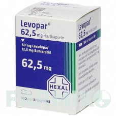 ЛЕВОПАР (LEVOPAR) 62,5 мг капсулы 100 шт - Леводопа, Бенсеразид HEXAL