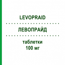 ЛЕВОПРАЙД (LEVOPRAID) 100 мг таблетки 20 шт - Левосульпірид TEOFARMA