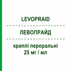 ЛЕВОПРАЙД (LEVOPRAID) 25 мг/мл краплі пероральні 20 мл - Левосульпірид TEOFARMA