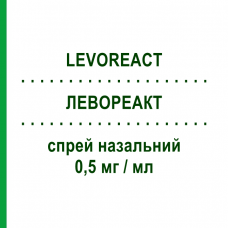ЛЕВОРЕАКТ (LEVOREACT) 0,5 мг/мл спрей назальний 10 мл - Левокабастин JOHNSON & JOHNSON