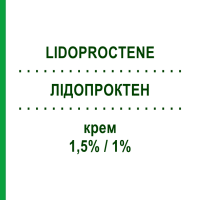 ЛИДОПРОКТЕН (LIDOPROCTENE) 1,5%/1% крем 30 г - Гидрокортизон SELLA