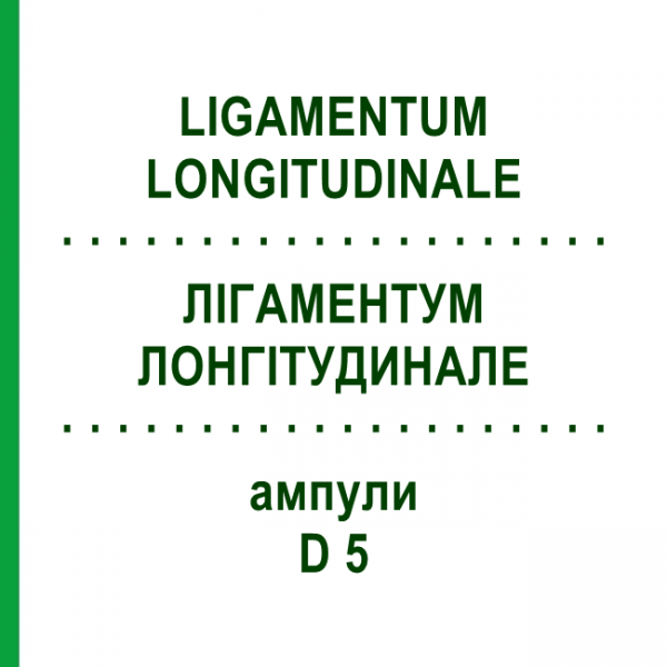 ЛІГАМЕНТУМ ЛОНГІТУДИНАЛЕ (LIGAMENTUM LONGITUDINALE) D 5 ампули 10x1 мл - Гомеопатія WALA HEILMITTEL