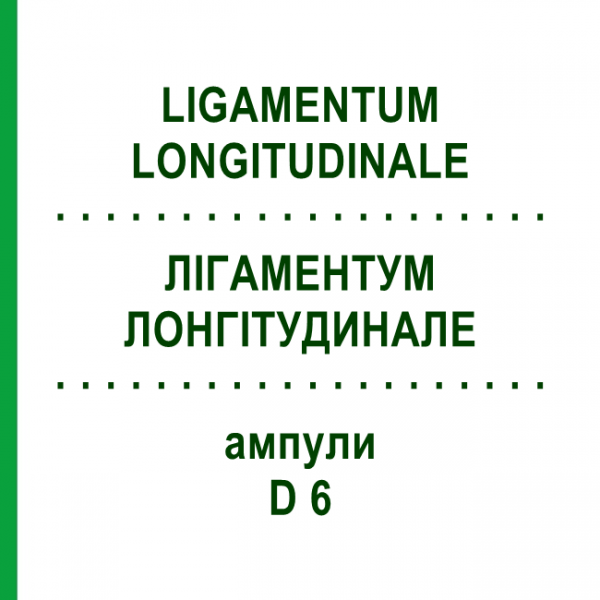 ЛИГАМЕНТУМ ЛОНГИТУДИНАЛЕ (LIGAMENTUM LONGITUDINALE) D 6 ампулы 10x1 мл - Гомеопатия WALA HEILMITTEL