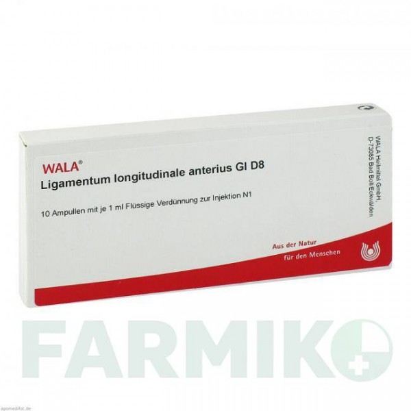 ЛІГАМЕНТУМ ЛОНГІТУДИНАЛЕ (LIGAMENTUM LONGITUDINALE) D 8 ампули 10x1 мл - Гомеопатія WALA HEILMITTEL