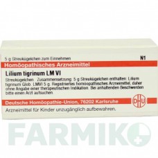 ЛИЛИУМ ТИГРИНУМ (LILIUM TIGRINUM) LM VI глобули 5 г - Гомеопатия DHU