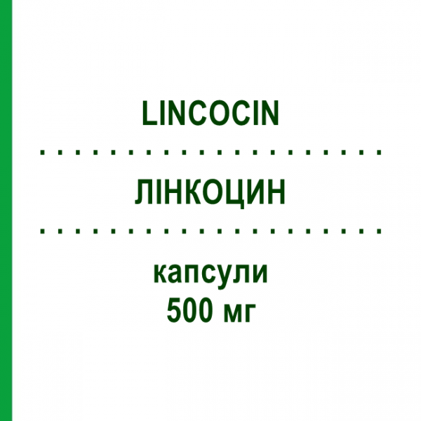 ЛИНКОЦИН (LINCOCIN) 500 мг капсулы 12 шт - Линкомицин PFIZER