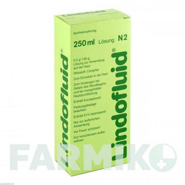 ЛИНДОФЛЮИД (LINDOFLUID) раствор 250 мл - Камфора ARISTO PHARMA