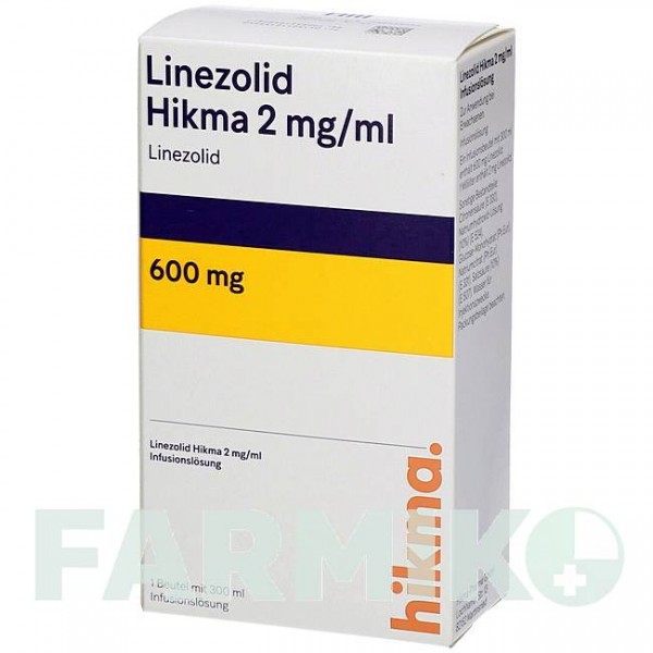 ЛИНЕЗОЛИД (LINEZOLID) 2 мг/мл 600 мг раствор 1 шт - Линезолид HIKMA
