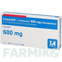 ЛИНЕЗОЛИД (LINEZOLID) 600 мг таблетки 10 шт - Линезолид 1 A PHARMA