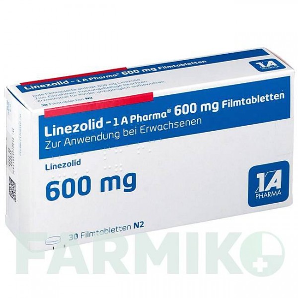 ЛИНЕЗОЛІД (LINEZOLID) 600 мг таблетки 30 шт - Лінезолід 1 A PHARMA