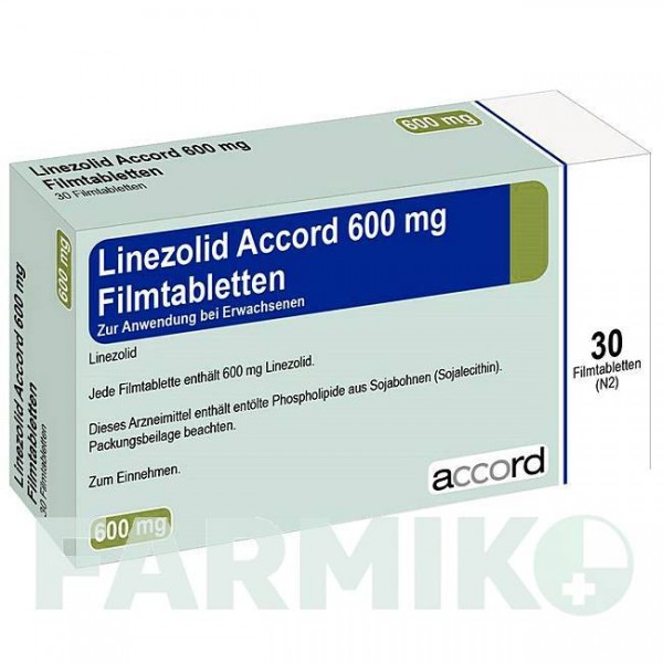 ЛИНЕЗОЛІД (LINEZOLID) 600 мг таблетки 30 шт - Лінезолід ACCORD HEALTHCARE