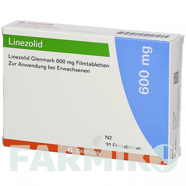 ЛИНЕЗОЛИД (LINEZOLID) 600 мг таблетки 30 шт - Линезолид GLENMARK